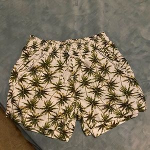 Palm tree shorts size medium